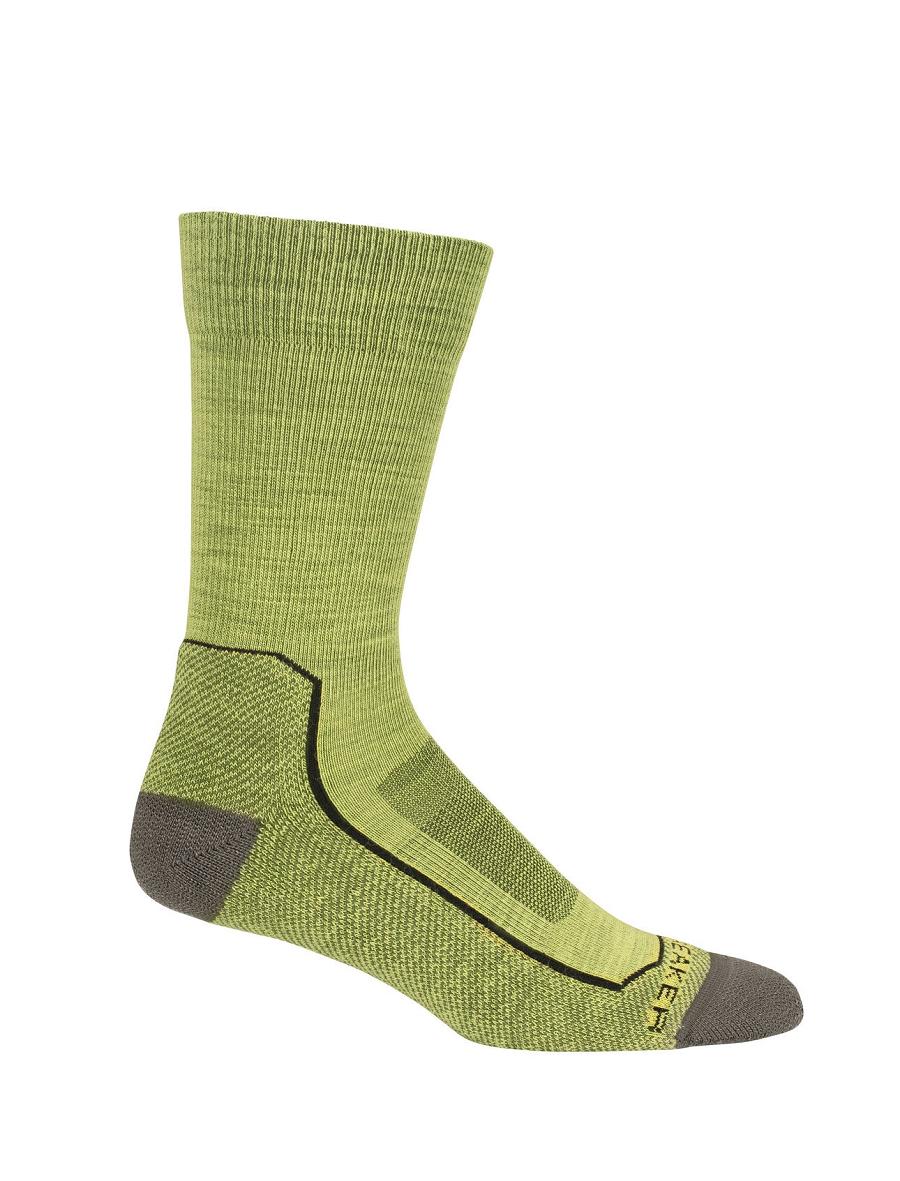 Shine / Loden Men's Icebreaker Merino Hike+ Light Crew Socks | USA 1040HAPK